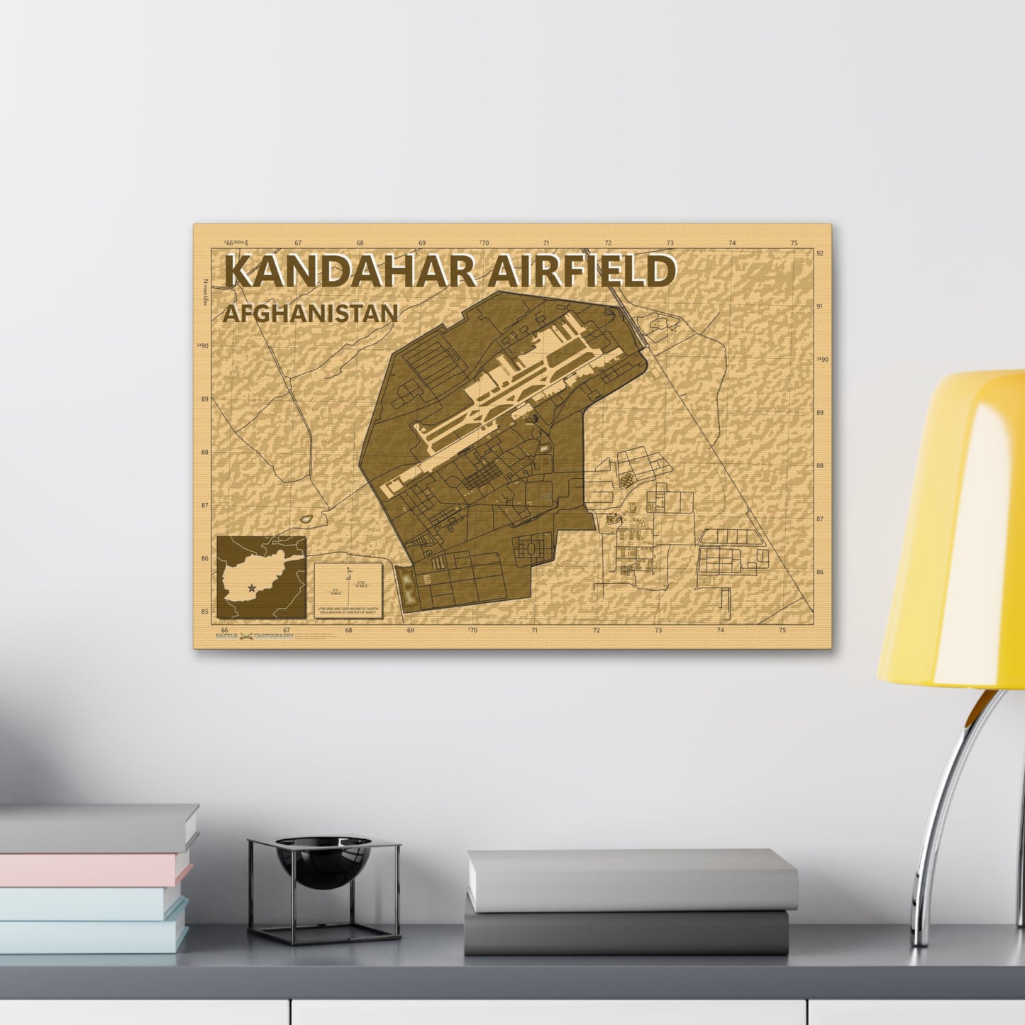 Kandahar - Desert Camo - Canvas Map