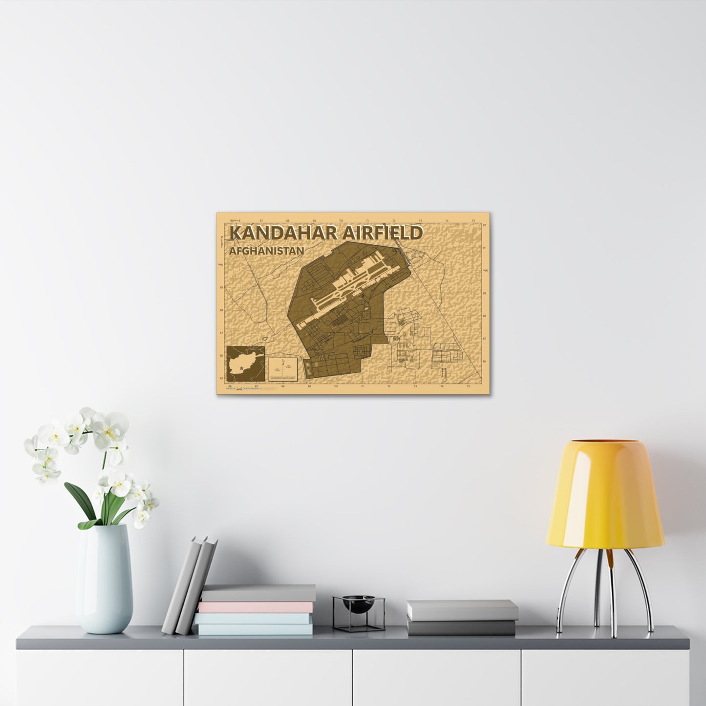 Kandahar - Desert Camo - Canvas Map