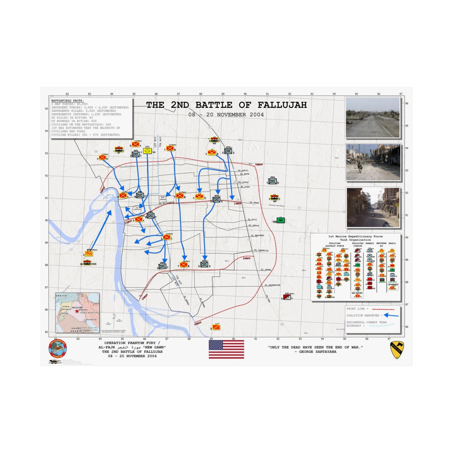 The 2nd Battle of Fallujah (November 2004) - Matte Posters