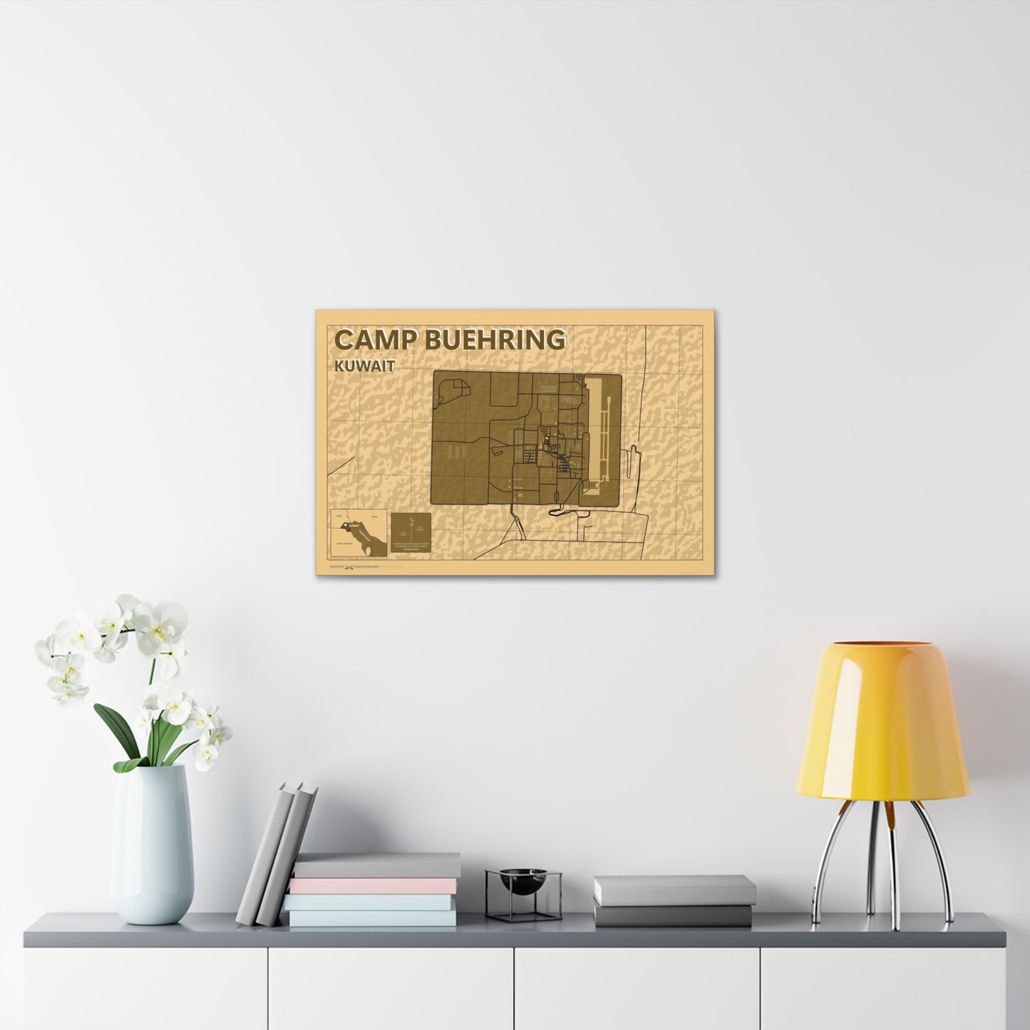 Camp Buehring - Desert Camo - Canvas Gallery Wraps