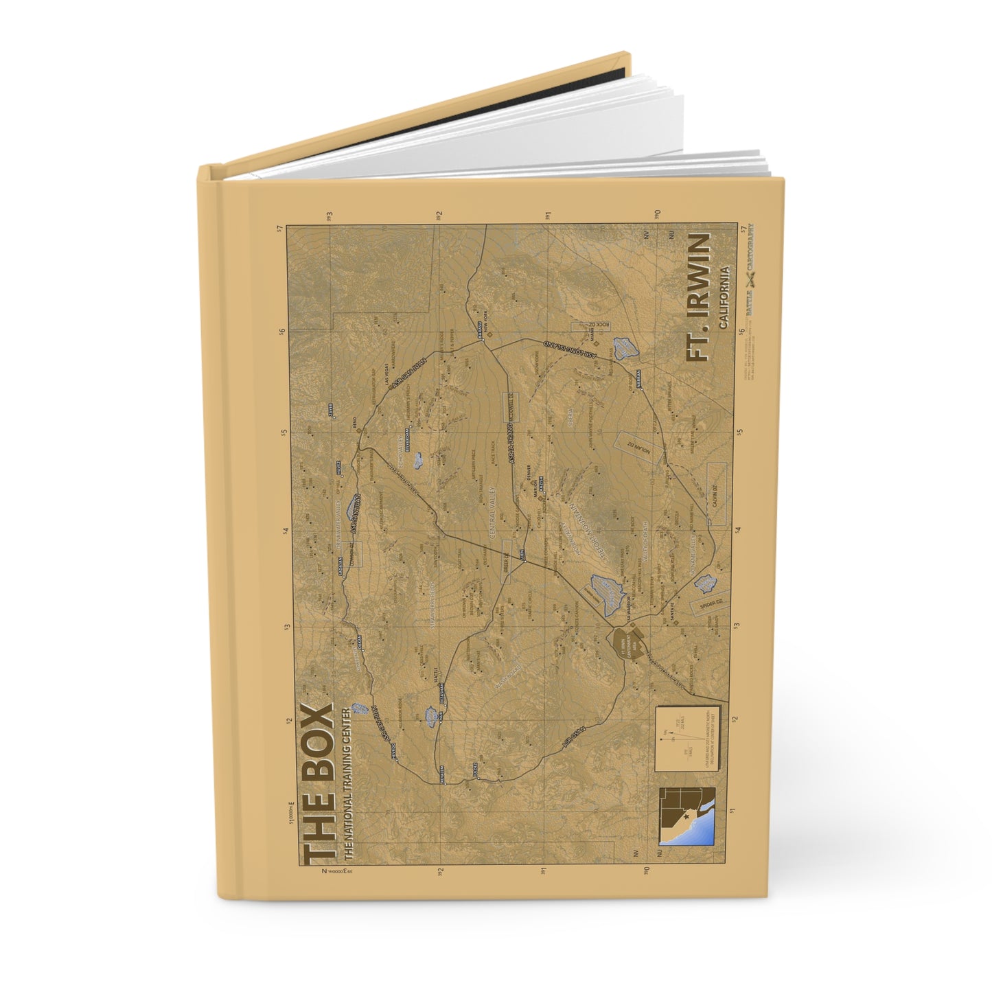 The National Training Center - Ft. Irwin - Desert Camo - Hardcover Journal Matte