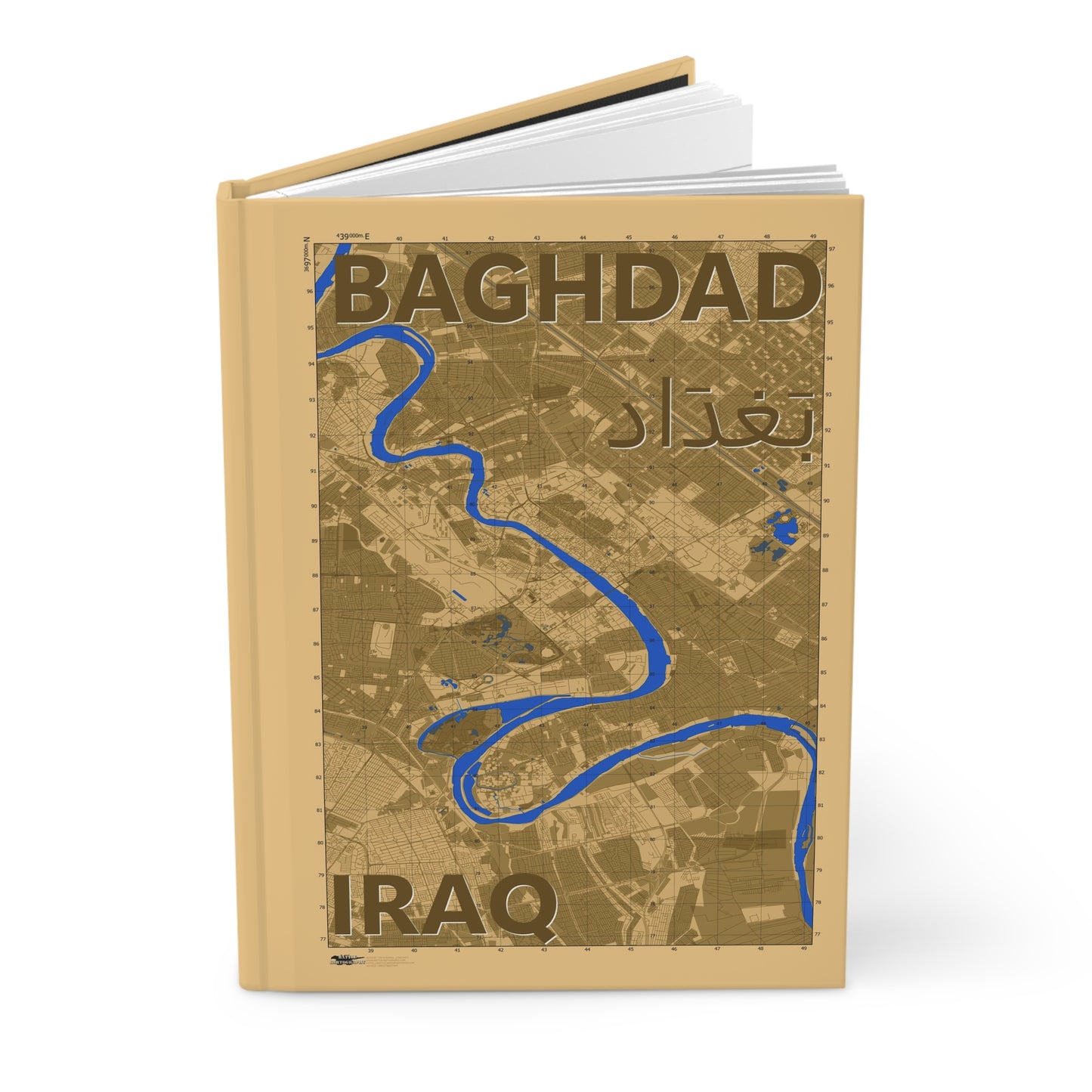 Baghdad - Desert Camo - Hardcover Journal Matte