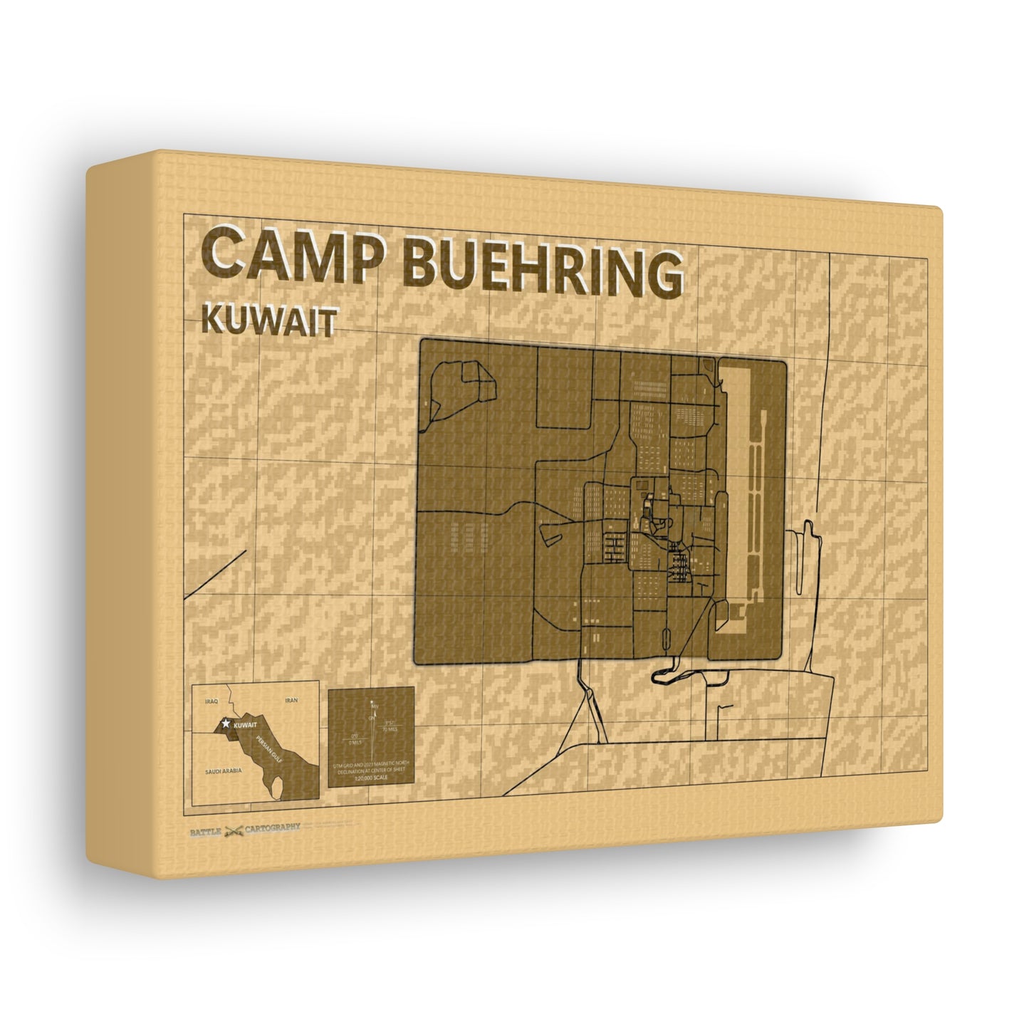 Camp Buehring - Desert Camo - Canvas Gallery Wraps