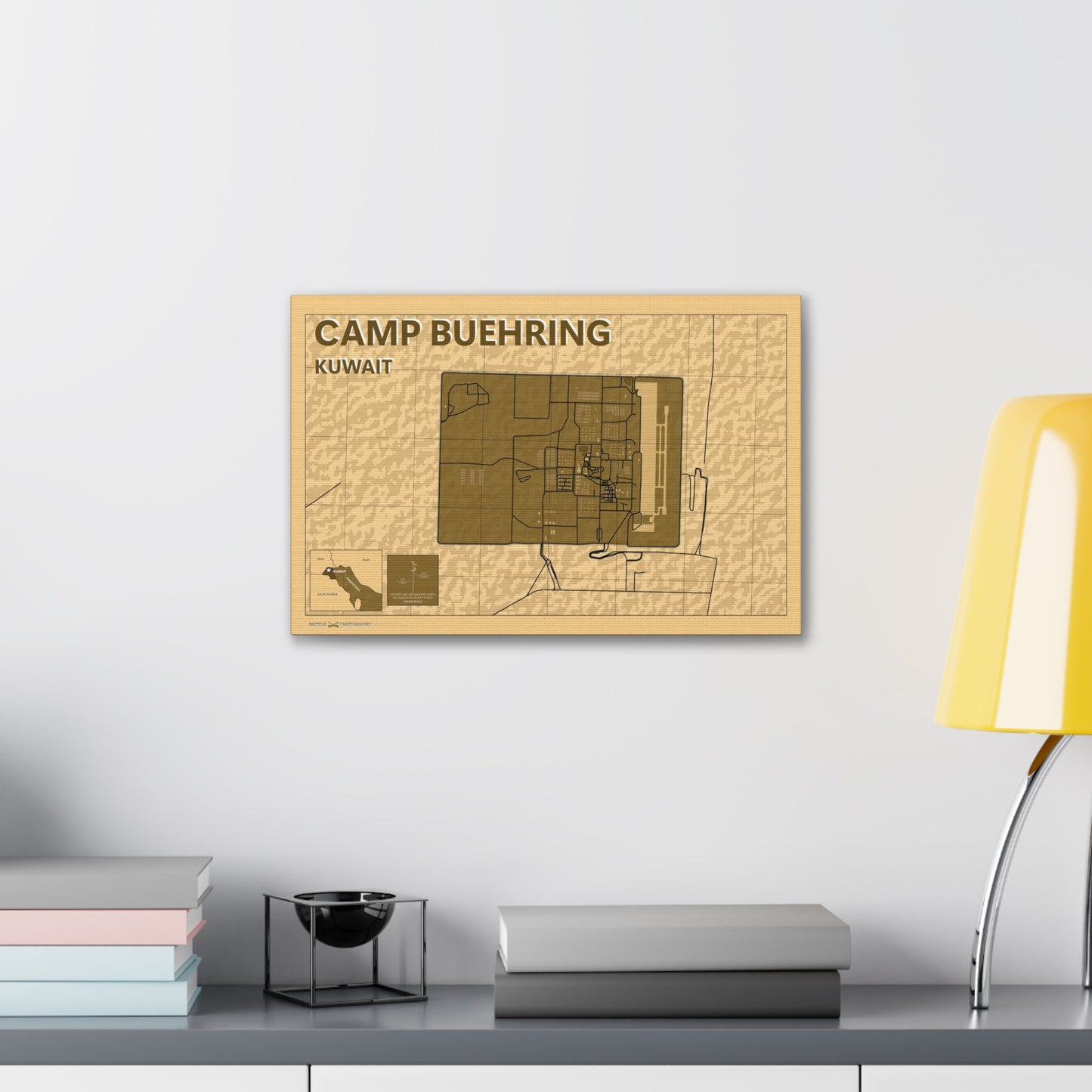 Camp Buehring - Desert Camo - Canvas Gallery Wraps