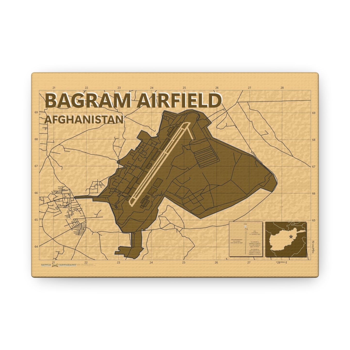 Bagram Airbase - Desert Camo - Canvas Gallery Wraps