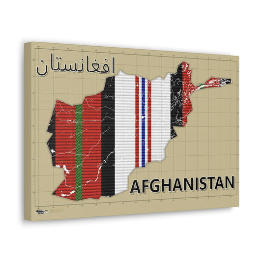 Operation Enduring Freedom - Afghanistan - Canvas Map