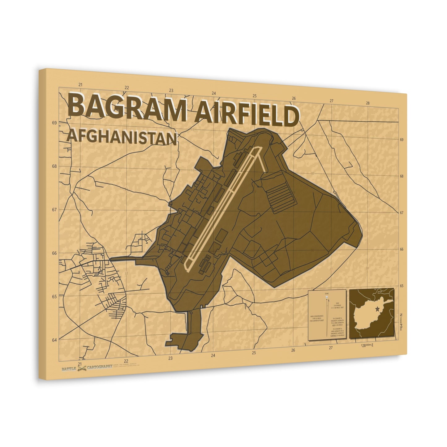 Bagram Airbase - Desert Camo - Canvas Gallery Wraps