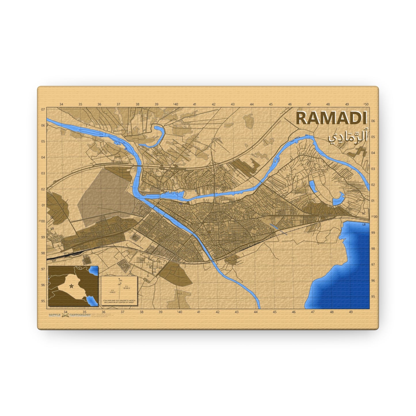 Ramadi Iraq - Desert Camo - Canvas Gallery Wraps