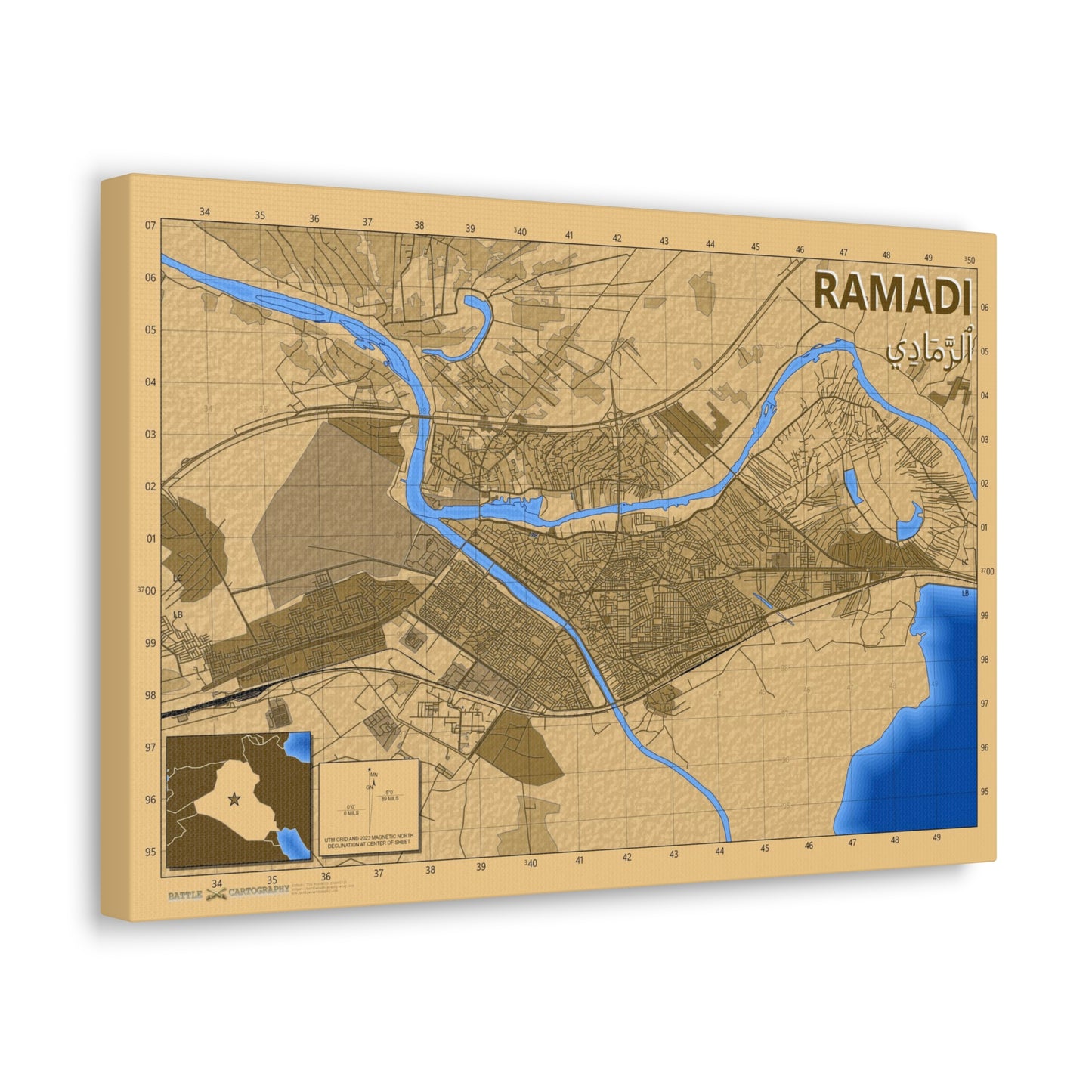 Ramadi Iraq - Desert Camo - Canvas Gallery Wraps