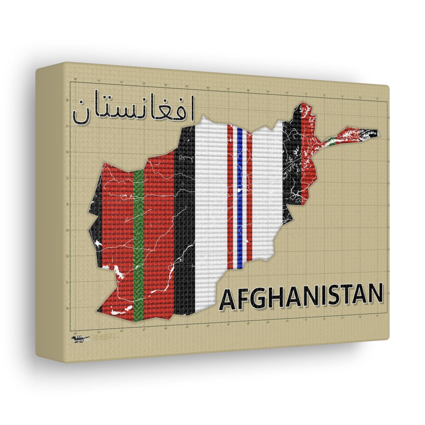 Operation Enduring Freedom - Afghanistan - Canvas Map