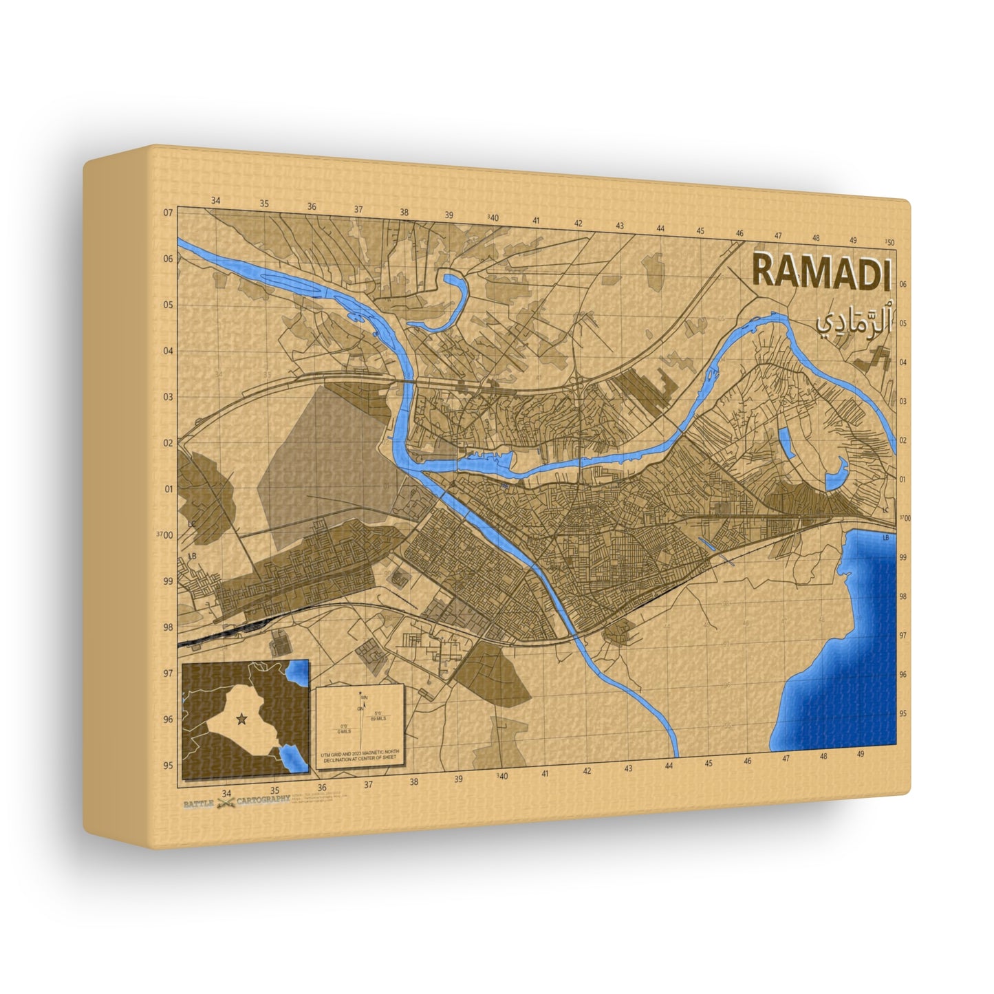 Ramadi Iraq - Desert Camo - Canvas Gallery Wraps