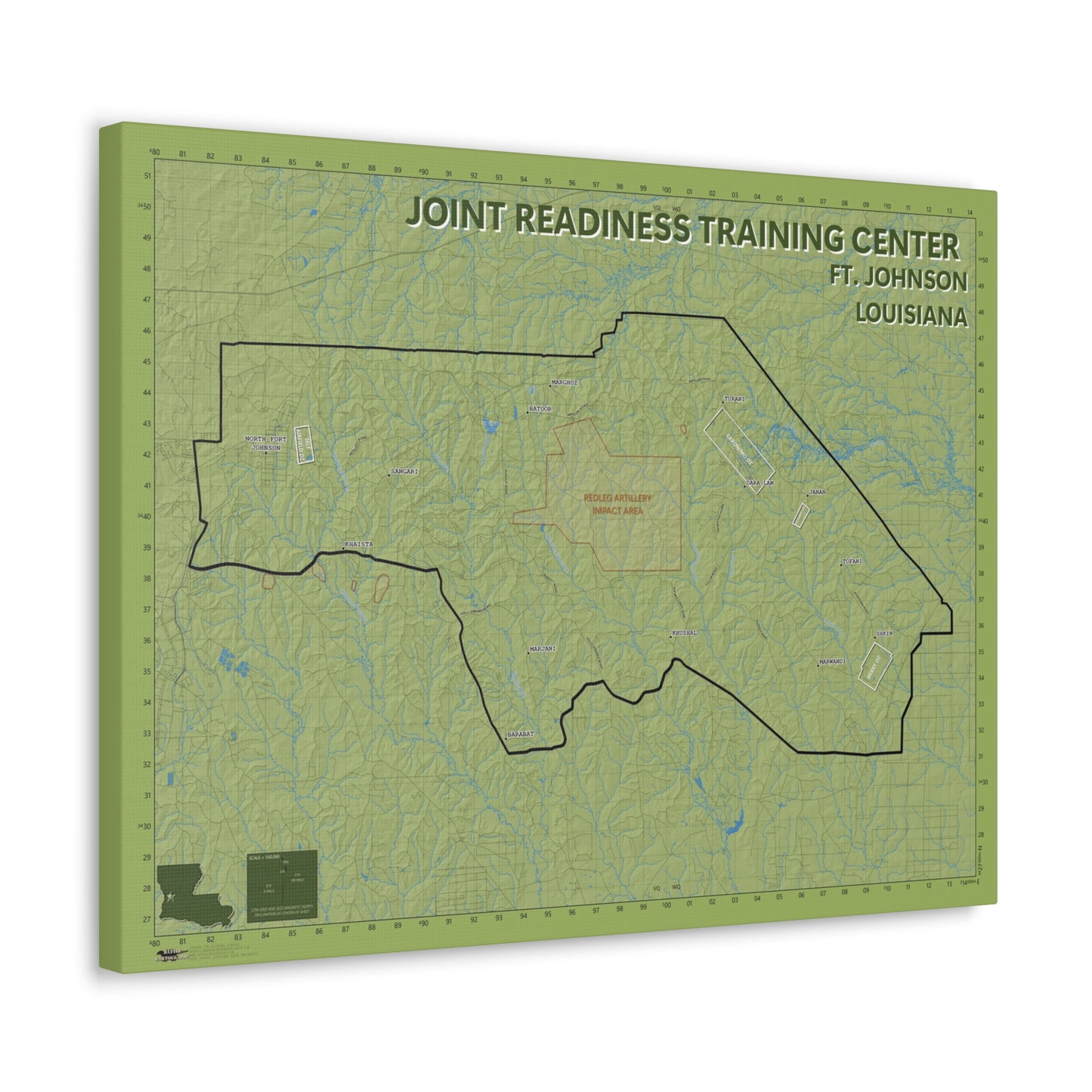 Joint Readiness Training Center - Fort Johnson  - Canvas Map