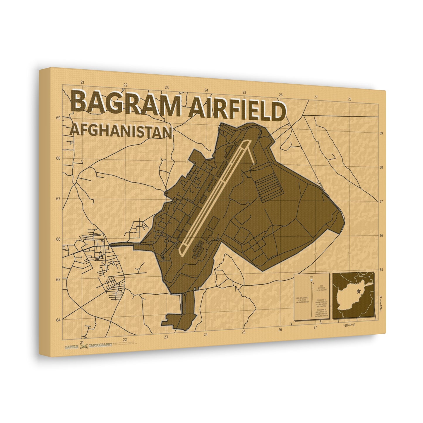 Bagram Airbase - Desert Camo - Canvas Gallery Wraps