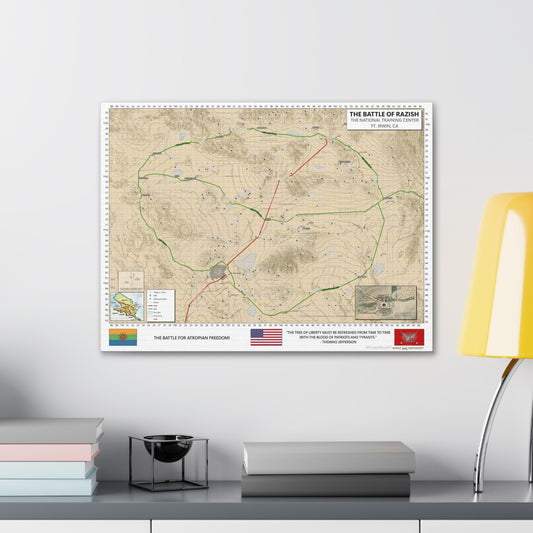 NTC / Ft. Irwin Special "Atropia" Canvas Map