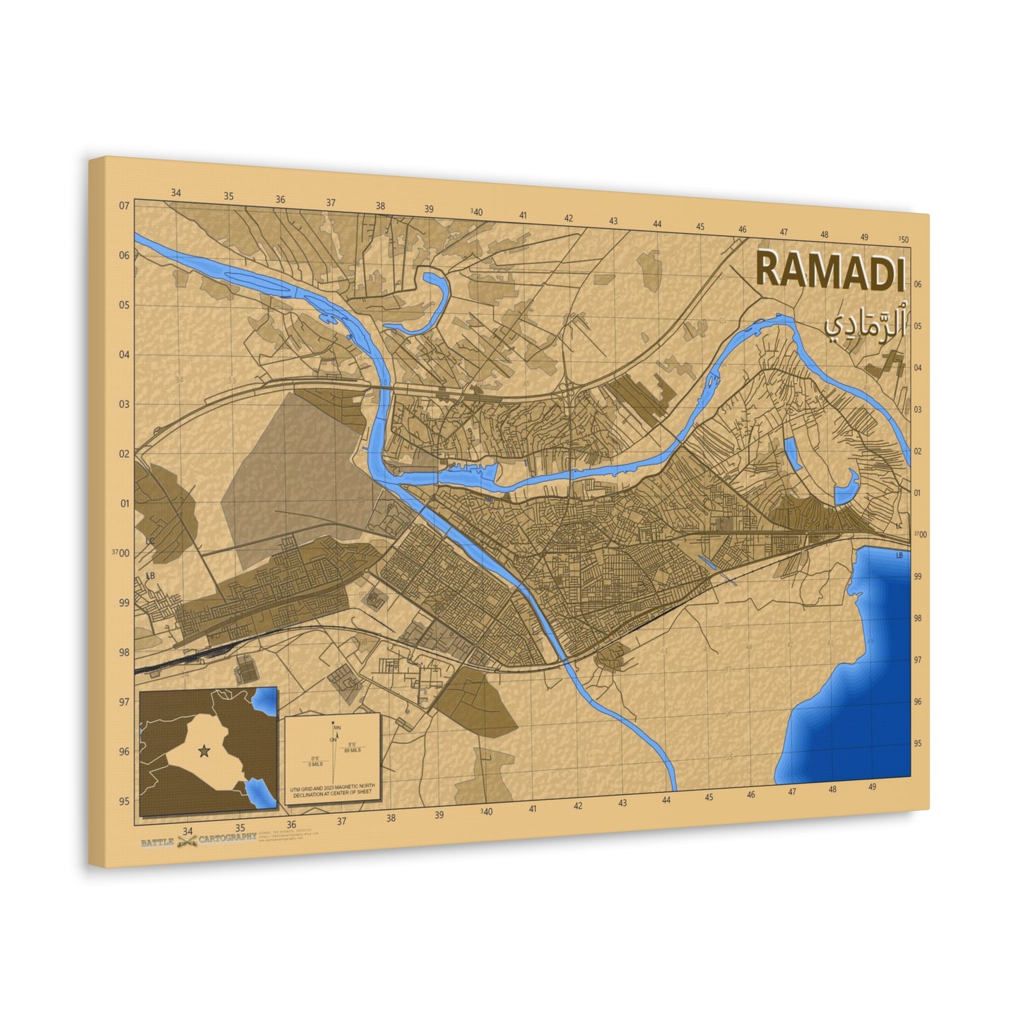 Ramadi Iraq - Desert Camo - Canvas Gallery Wraps