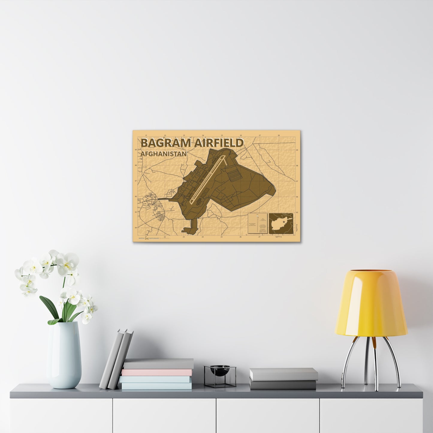 Bagram Airbase - Desert Camo - Canvas Gallery Wraps