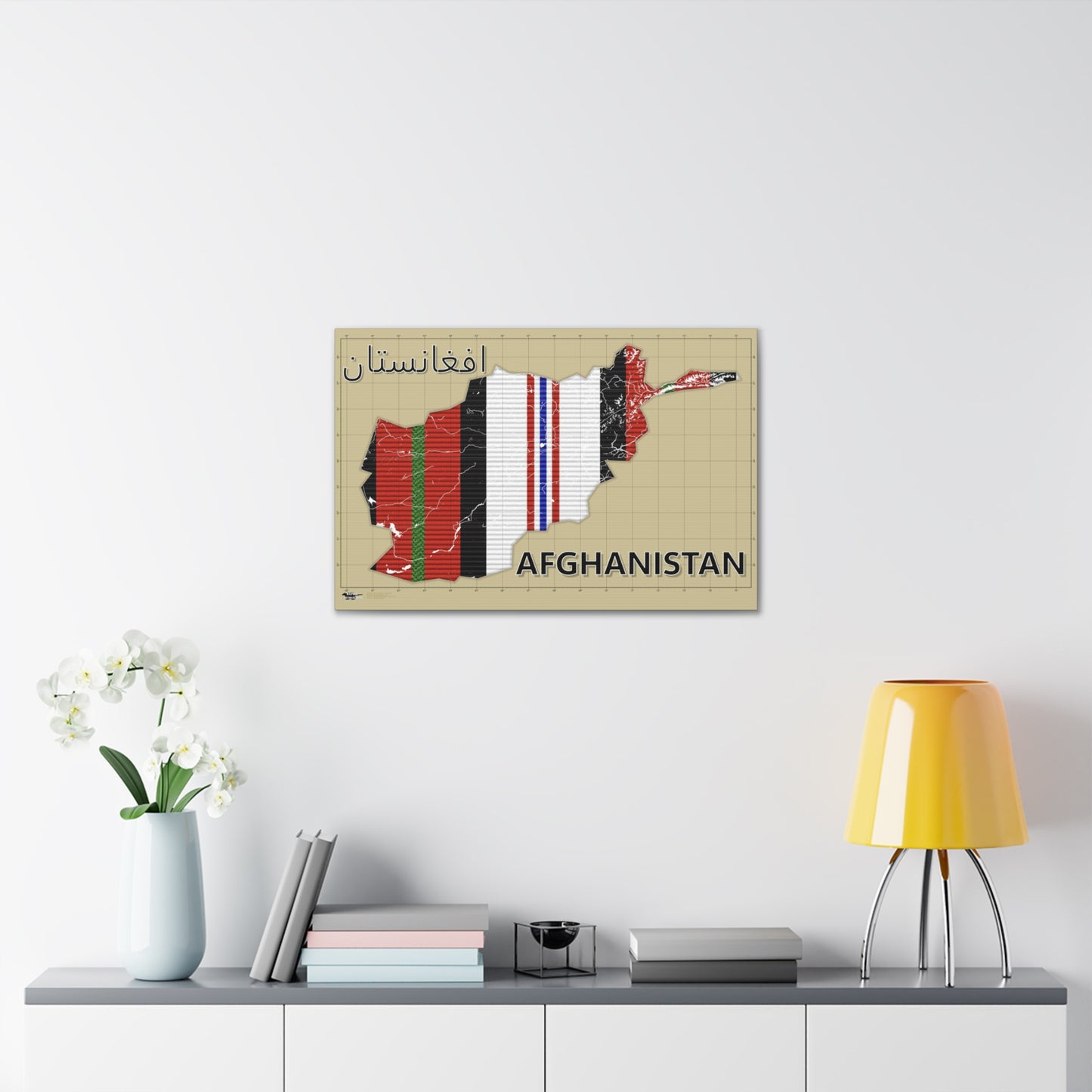 Operation Enduring Freedom - Afghanistan - Canvas Map