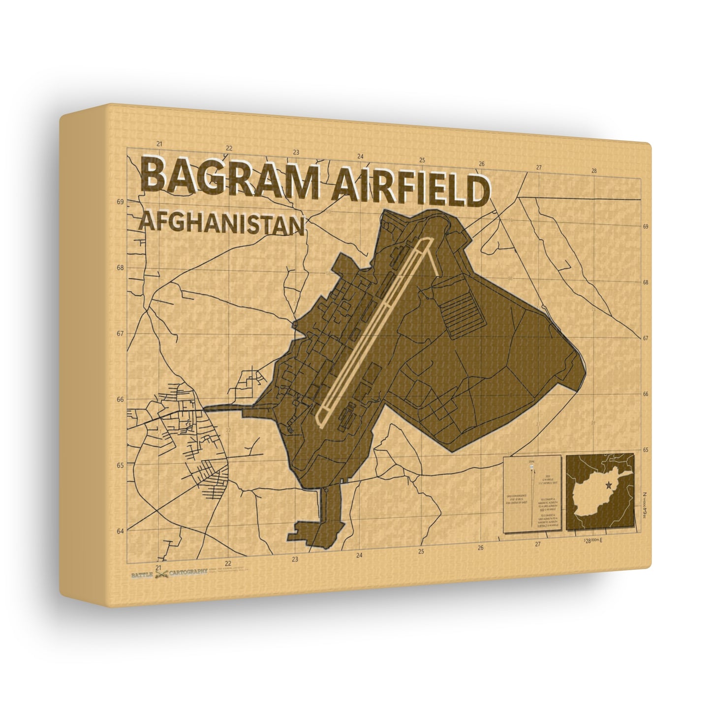 Bagram Airbase - Desert Camo - Canvas Gallery Wraps