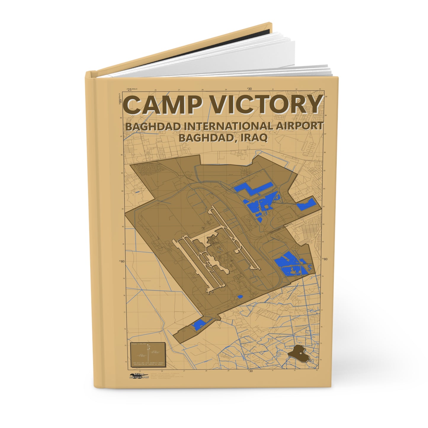 Camp Victory - Desert Camo - Hardcover Journal Matte